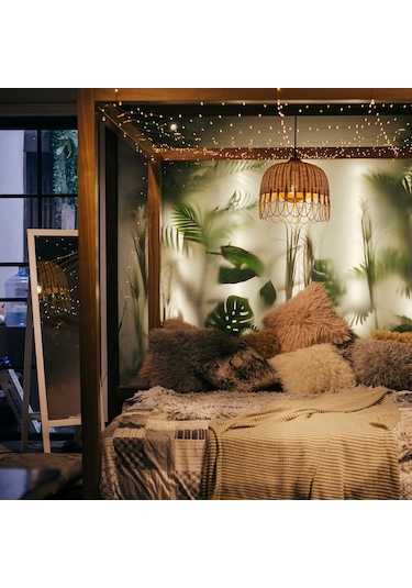 Doğal Rattan Bambu Avize: Pendant