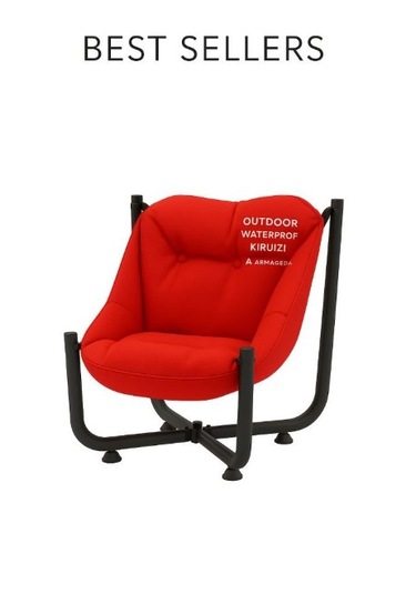 Armegeda Ekru Renk Metal Minderli Sandalye Katlanabilir Dayanıklı Rahat Bahçe Balkon Kamp Kafe Kırımızı