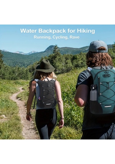 Dashanshop Nevo Rhıno Hafif Hidrasyon Sirt Cantasi 2l Su Torbasi İle Dayanikli Nylon Dark Gray Kosu Yelegi Bisiklet Hiking Unisex Erkek Kadin Altın