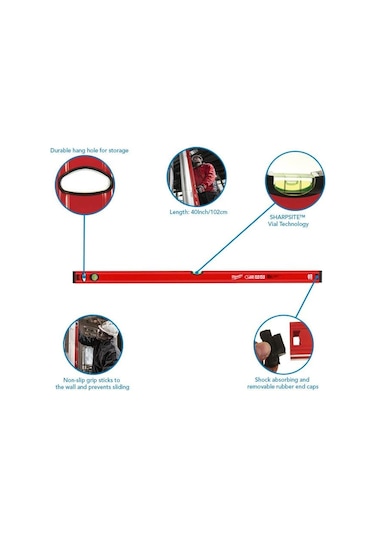 Milwaukee Ağır Hizmet Tipi Slim Su Terazisi 100Cm - T4932459093
