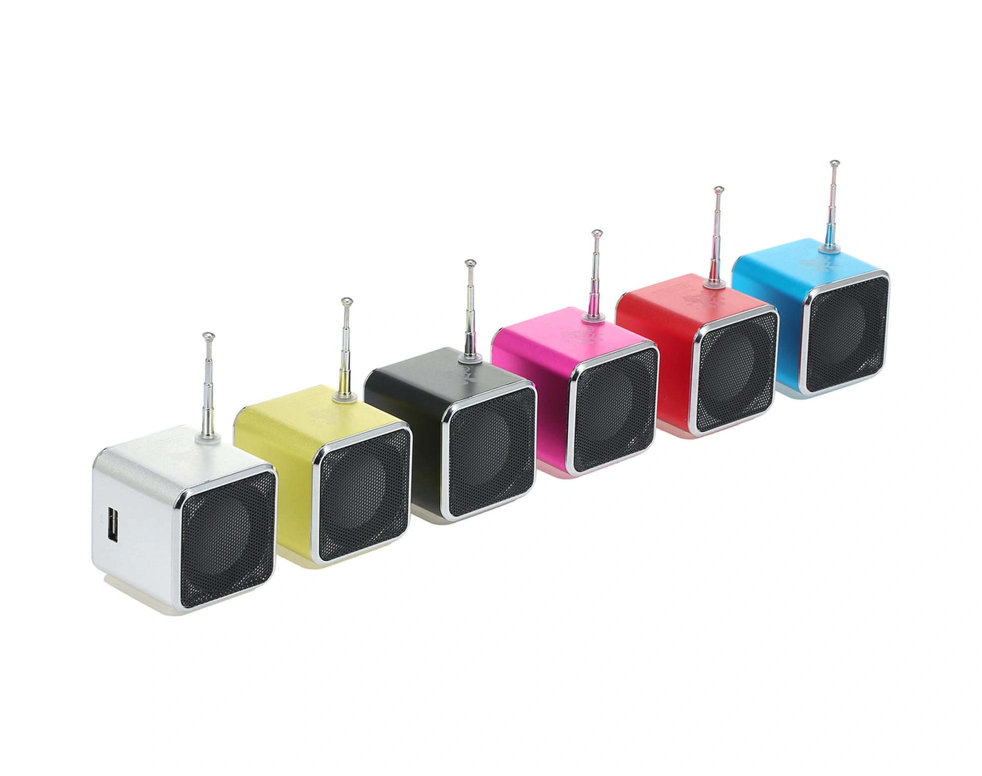 Youmex Kırmızı Taşınabilir Mini Hoparlör - Aux In/tf Kart/usb/fm Radyo Desteğiyle Müzik Dinleyin