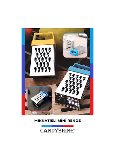 Mıknatıslı Mini Rende Paslanmaz Çelik Mini El Rendesi