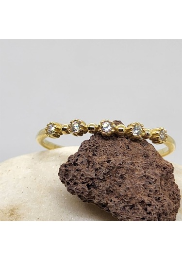 Beş Taş 0,45Ct Pırlanta Montörü Evlilik Alyansı-Pırlanta(Signity 552950240