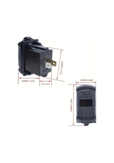 Trendooze Gaojunshop01 Mavi 12-24v 4.2a Tekne Araç Şarj Cihazı, Voltaj Görüntüleme