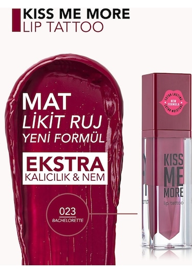 Flormar Uzun Süre Kalıcı Mat Ruj - Kiss Me More-023 Bachelorette-8682536040907