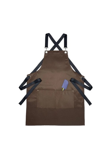 Levına Profesyonel Barista Önlüğü 325937391 Kahverengi