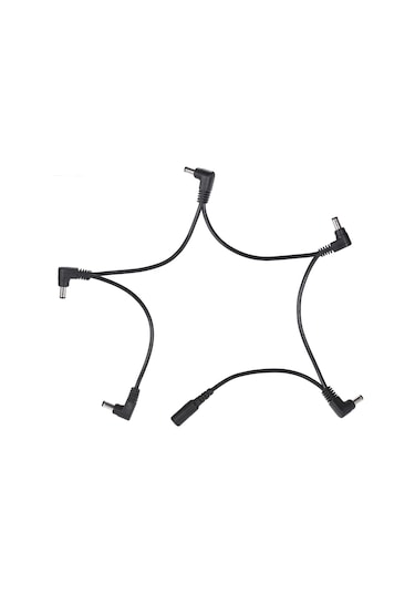 Geeksen Gitar Efekt Güç Kablosu Ayırıcı Kordon 5 Yollu Zincir Dc 9v Gitar Bas Efektleri İçin