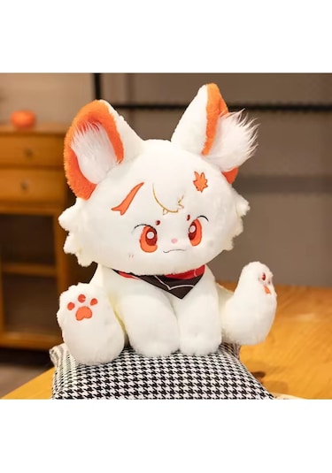 Turuncu Kedi Peluş Oyuncak Kedicik Kawaii Anime Kedi Oyuncak Tüylü