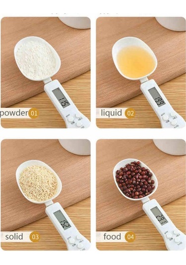Yeni 500g / 0.1g Taşınabilir Lcd Dijital Mutfak Ölçeği Kaşık Gram Elektronik Kaşık Ağırlık Volumn Gıda Ölçeği Yeni Yüksek Kalite Ahşap