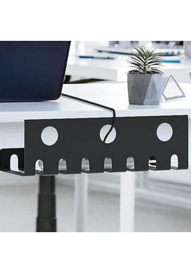 Suntek 2 Parça Tel Düzenleyici Kablo Tepsisi Masa Altı Boş