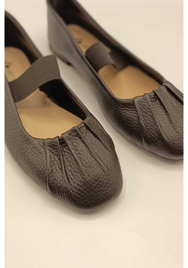 Hazal Siyah Deri Babet Siyah