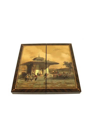 Yenigün Üsküdar Üçüncü Ahmet Çeşmesi Resimli Tavla