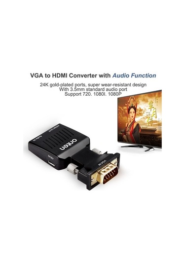 Onten Otn-7508 Vga To Hdmi Dönüştürücü Adaptör