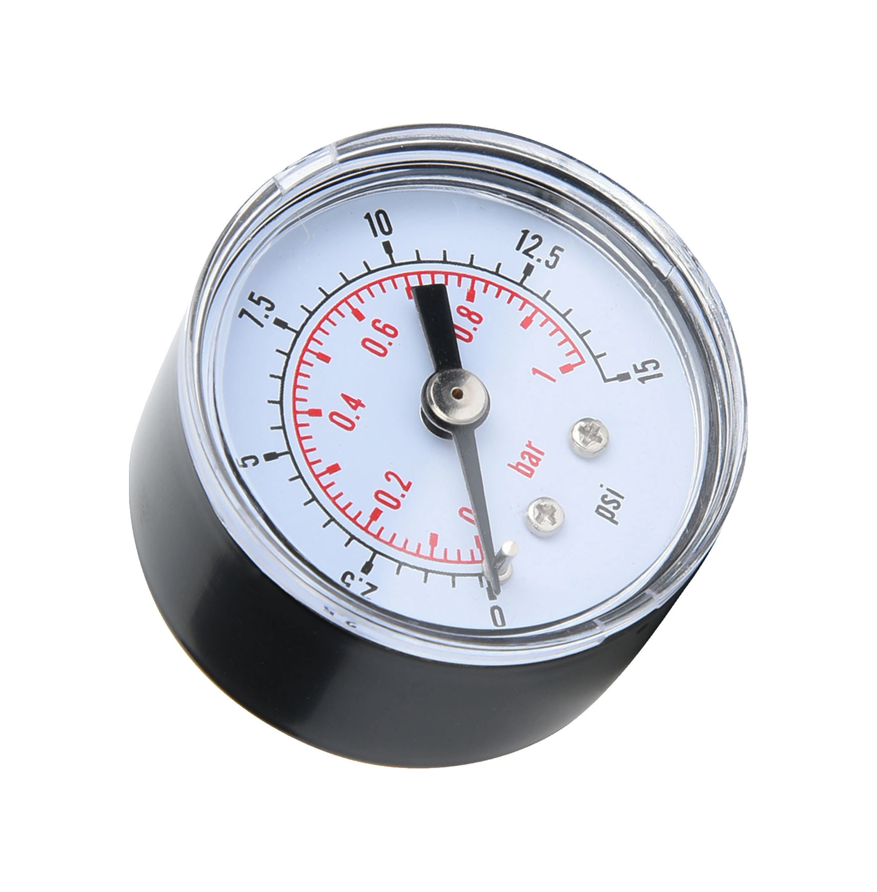 Kosona Yatay İçin 1/8"bspt Bağlantılı, Çift Ölçekli 0-200psi/0-14bar Metal Kasa Basınç Göstergesi - Hava, Yağ Ve Su Basıncı Ölçümü