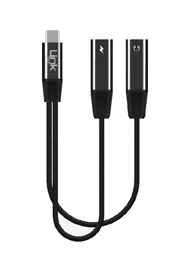 Linktech A203 Type-c To Type-c + Type-c 65w 2in1 Dönüştürücü Adaptör -