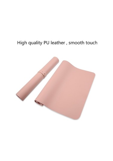 Ebitda Çok İşlevli İş Pu Deri Mouse Pad Klavye Pedi Masa Mat, 80x40cm Siyah, Ofis Ve Ev Kullanımı İçin Uygun Siyah