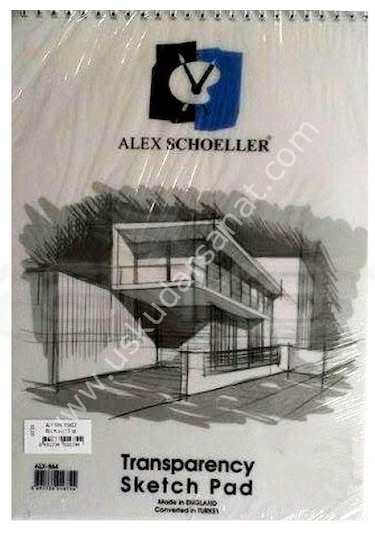 Alex Schoeller Eskiz Blok Transparan Spiralli A3 50/55gr. 30 Yapr