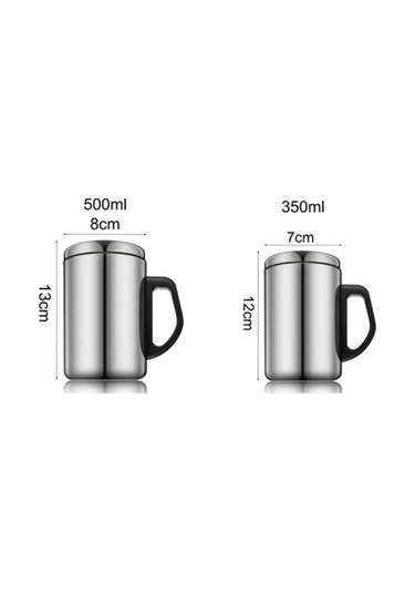 500 Ml Paslanmaz Çelik Seyahat Yalıtımlı Kupa Kahve/su/çay Bardağı 350 Ml Hediye Yeni 500 Ml