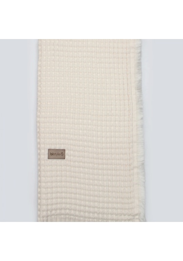 Bistyle Style Baby Pike Battaniye 110x110 70149 Ekru Ekru