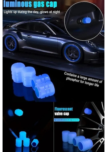 Zhltools Fosforlu Sibop Kapağı 4 Lü Set Mavi