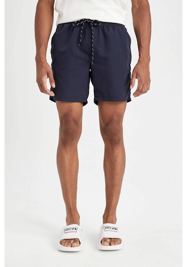 DeFacto File Astarlı Kısa Boy Deniz Şortu N0132AZ24HSIN75