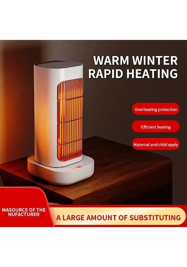 Jialan Jl Taşınabilir Elektrikli Isıtıcı Fan Ptc Devrilme Koruması Mini