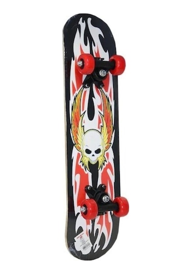 Ahşap Kaykay Büyük 60 Cm 4 Tekerlekli Kaykay Skateboard Çok Renkli