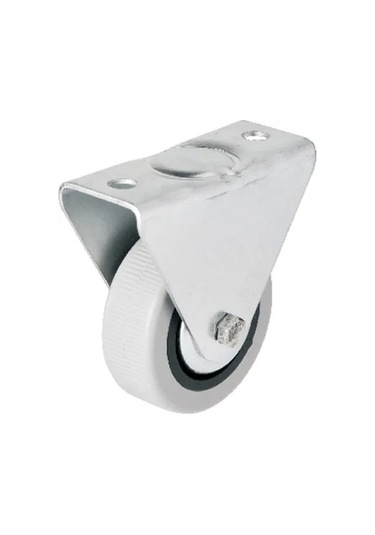 106 - 50 Mm Sabit Kapaklı Gri Pvc Teker Çok Renkli