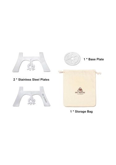 Padalink Kamp İçin Pratik Paslanmaz Çelik Alkollü Ocak Desteği - Hafif Ve Taşınabilir Pişirme Aparatı Gümüş