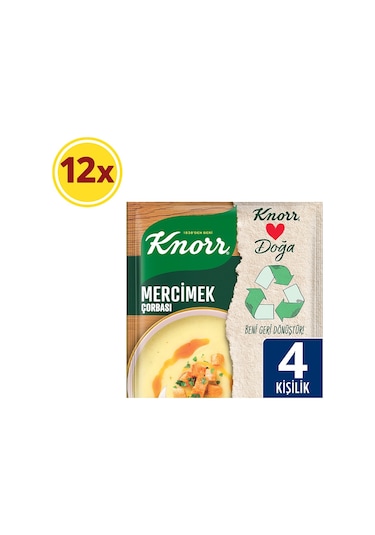 Knorr Hazır Mercimek Çorbası 12 x 76 G