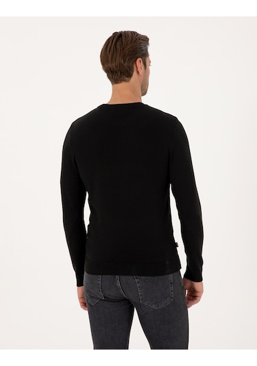 Pierre Cardin Erkek Siyah Kazak /triko 50314192-vr046 Siyah