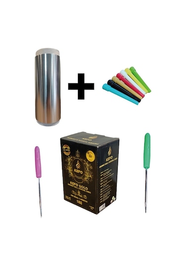 Yt Kefo Gold 26 Mm 1 Kg Rulo Folyo Nargile Iğnesi 2 Ad. 1 Paket Sipsi