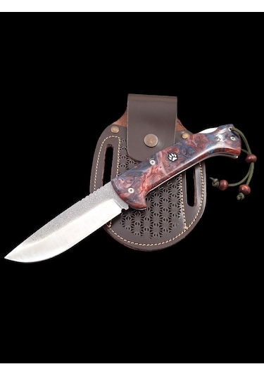 N690 Böhler Çelik Kampçı Avcı Cep Çakısı Çok Renkli