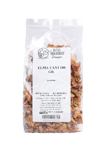 Bitki Baharat Dünyası Elma Çayı 100 G