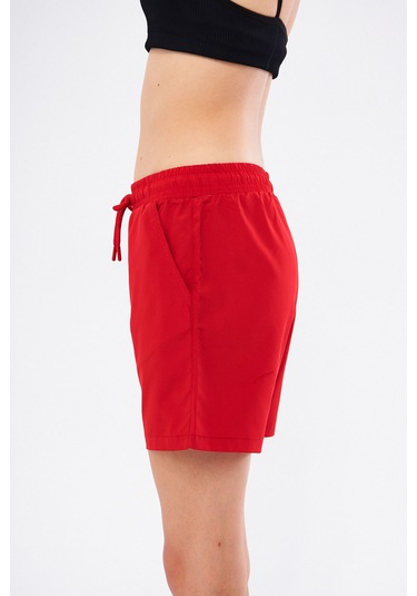 Fantasy Kadın Kırmızı Cepli Hızlı Kuruyan Deniz Şortu Edy6110k Kırmızı