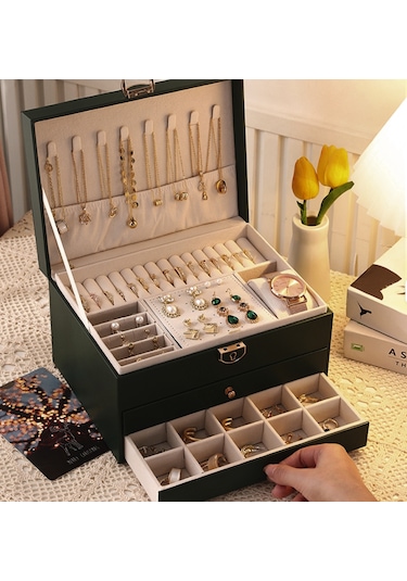 Mk24 Premium Mücevher Takı Kutusu -bilezik Yüzük Kolye Altın Kutu