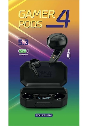 Maxron Gamerpods4 Bluetooth 5.4 Led Işıklı Kulak İçi Oyuncu Kulaklığı