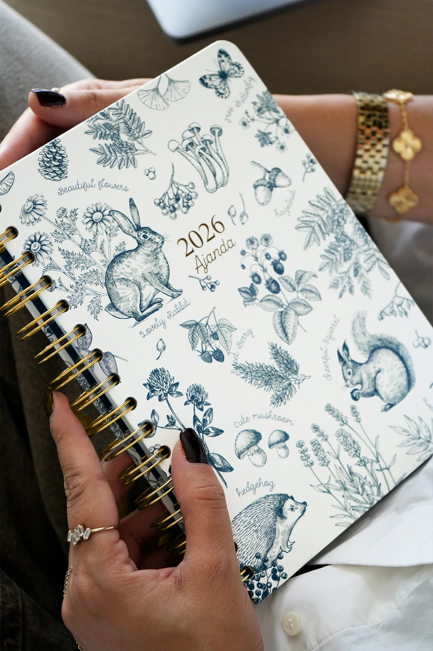 Spiralli Sert Kapak 2026 Haftalık Motivasyon Ajandası A5 2553