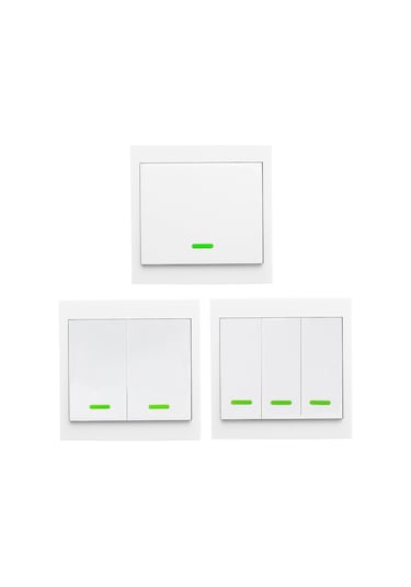 Teltree 433mhz Akıllı Kablosuz Uzaktan Kumandalı Duvar Anahtarı - 1 Açma Kapama Fonksiyonlu 1-gang