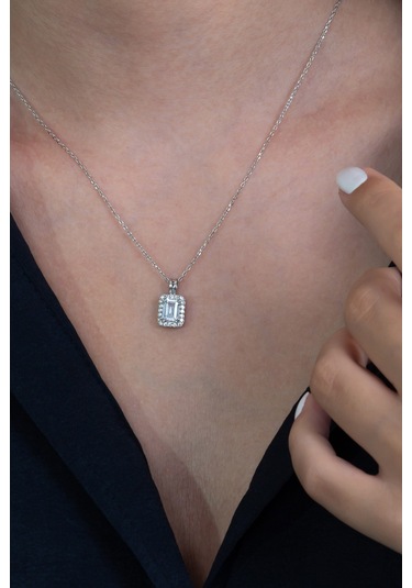 Gümüş Baget Kolye Wsn270