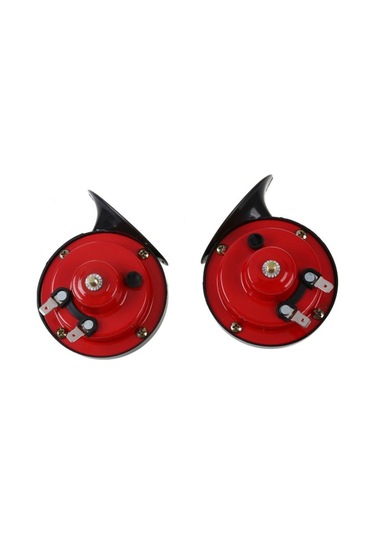 2 Adet 12 V Evrensel Çift Tonlu Korna Araba Motosiklet Hava Kornası Yüksek Sesli Elektrikli Salyangoz Kornası Su Geçirmez Korna Yüksek/düşük Ayar