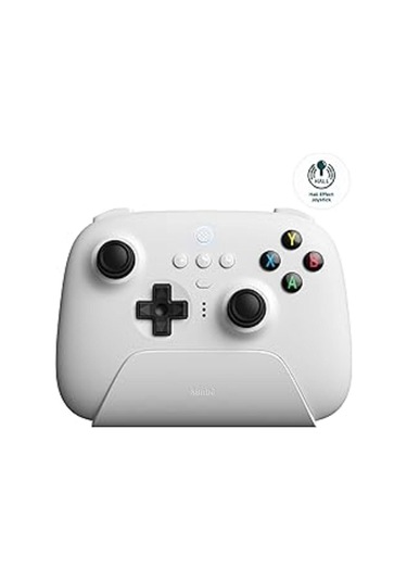 8bitdo Ultimate Hall Effect 2.4g Cotroller Ve Şarj Dock - Beyaz Widows, Adroid Pc Ipad Uyumlu-119669