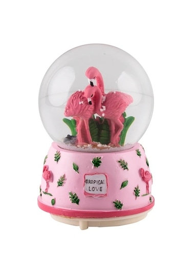 Decolove Dekoratif Kar Küresi - Flamingo