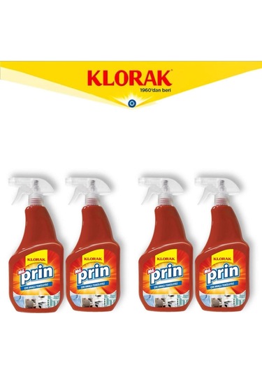 Nilprin Çok Amaçlı Temizleyici 750 Ml 4 Adet 4'lü Set
