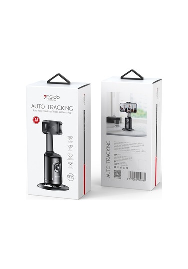 Cbtx Yesido Sf15 Akıllı Yüz Tanıma 360 Derece Dönen Ptz Çekim Sahibi Siyah