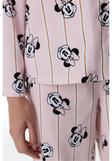 Penti İnci Pembe Lic Minnie Gömlek Pantolon Pijama Takımı