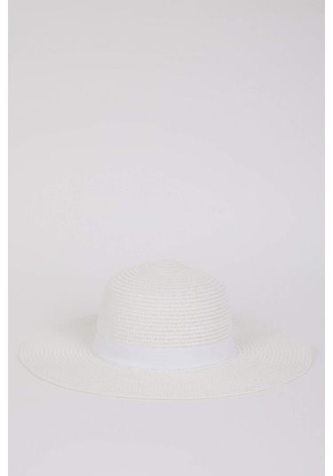 DeFacto Kadın Hasır Şapka M8818AZ25SMWT41 Beyaz