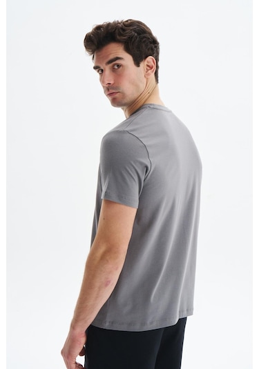 Arma Erkek Regular Fit Yazı Baskılı Süprem Bisiklet Yaka Tişört Y29344472402 Gri