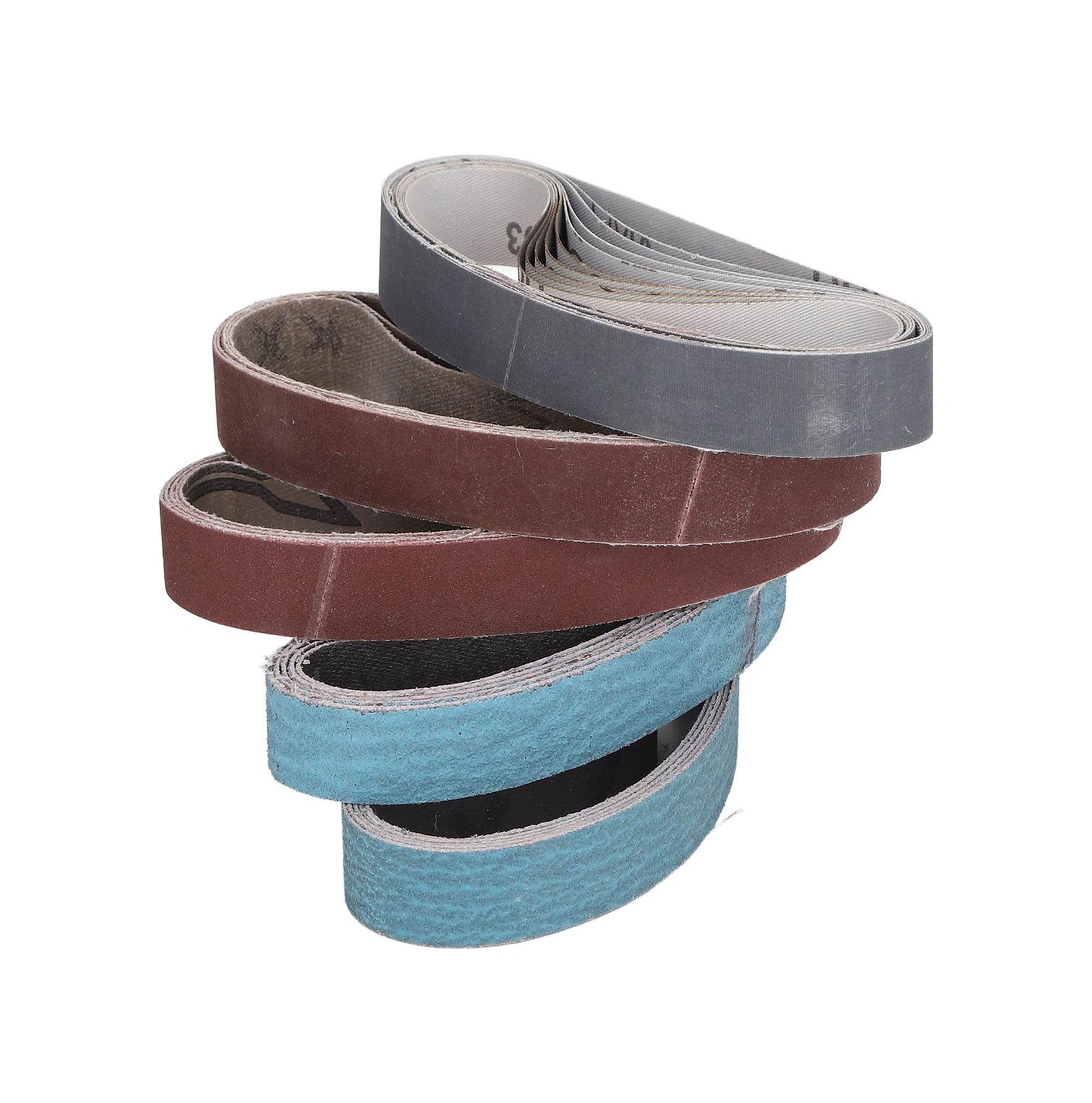 Hombey 30 Adet Zirconia Zımpara Kayışı Seti - 80-1000 Tane, 12x1/2 İnç, Çelik/ağaç Taşlama, Kesici Takım, Dayanıklı Malzeme