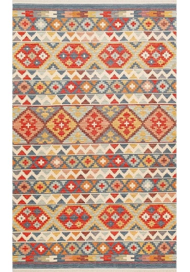 Hoom Rugs Vagrant Vgt 02 Aqua Yıkanabilir Çift Taraflı Otantik Halı